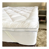 Protetor Colchão Pillow Top Casal Toque Plumas (140x190x4cm)