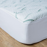 Protetor De Colchão Queen Impermeável Bamboo Camesa