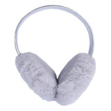 Protetor De Ouvido Cinza Pelúcia Quente Crianças Earmuffs