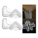 Protetor De Quina Canto Proteção Bebê Kit C/4un Cantoneira Cor Transparente