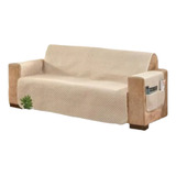 Protetor De Sofá Impermeável Pvc Palha Para 3 Lugares