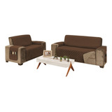 Protetor De Sofa Matelado Dupla Face 2 E 3 Lugares