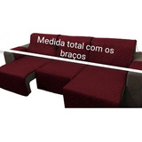 Protetor De Sofá Retrátil 3.20m 3 Modulo Total Com Os Braços