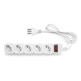 Protetor Eletrônico Intelbras Com 5 Tomadas - Epe 205 Br Cor Branco 127v/240v