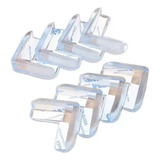 Protetor Quina Móveis Cantoneira Silicone Bebê 8 Unidades