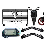 Protetor Radiador Motor Mt03 2015 A 2023 + Pelicula Brinde