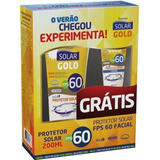 Protetor Solar 200ml Gold Fps 60 + Protetor Facial Nutriex