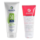 Protetor Solar Anasol Kit Cx Facial 60g E Corporal 200g