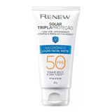 Protetor Solar Facial Avon Renew 50fps