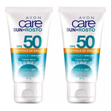 Protetor Solar Facial Care Sun Fps50 50g (2 Unidades) - Avon