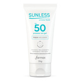 Protetor Solar Facial Gel Translúcido Sunless 35g
