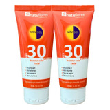 Protetor Solar Facial Toque Seco 30 Uv 120g Natusol Kit 2un