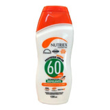 Protetor Solar Fps 60 Uva Uvb Com Repelente 120ml Nutriex
