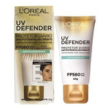 Protetor Solar L'oréal Paris Facial Uv Defender Seco Fps60