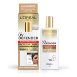 Protetor Solar L'oréal Uv Defender Fluido Fps 60 Cor Média