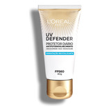 Protetor Solar Loreal Paris Uv Defender Hidratante Fps60 40g