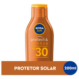 Protetor Solar Protect & Bronze Sun Fps30 200ml Nivea