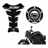 Protetor Tanque Tank Pad Bocal Yamaha Xj6 Resinado Tpa21 Cor Preto