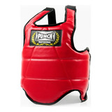 Protetor Torax Punch Velcro Vermelho