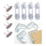 Protetor Trava De Segurança Gaveta Quina Silicone Bebê 25uni