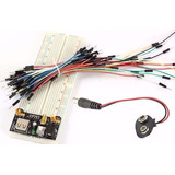 Protoboard 830 + Fonte Alimentação + 65 Jumpers + Clip P4