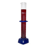 Proveta Graduada De Vidro 100ml Base Em Polipropileno