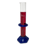Proveta Graduada De Vidro 50ml Base Em Polipropileno