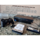 Ps2 Fat 110v C/ Hd Interno 500gb Lotado De Jogos! Sony Playstation 2 Tijolao Play 2 Fat 110v Scph-30001 Liberado Leitor Rodando Tudo.