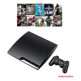 Ps3 Play 3 Sony Playstation 3 Slim 1tb + 2 Controles + 1000 Jogos + Garantia + Pes + Minecraft + Gta + God Of War