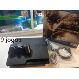 Ps3 Slim Completo Com Jogos Playstation 3 Original