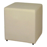 Puff Banqueta Cubo Courino Quadrado Decorativo