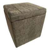 Puff Baú Cubo Quadrado Sala Quarto Cores A49x40x40 Oferta 