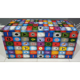 Puff Baú Organizador Decorativo Game