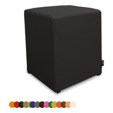 Puff Quadrado Banqueta Cubo Courino Decorativo Organizador 