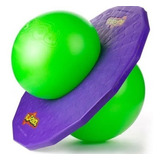 Pula Pula Brinquedo Pogobol Clássico Roxo E Verde Estrela