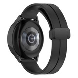 Pulseira 22mm Fecho Magnetico Preto Para Samsung Watch3 45mm