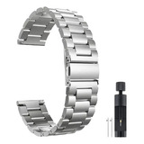 Pulseira 22mm Metal Elos Inox Para Relógios Montblanc