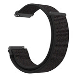 Pulseira 22mm Nylon Bight Compatível Xiaomi Watch S1 Active Cor Preta Refletiva