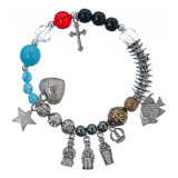 Pulseira A Grande História De Jesus Feminina Religiosa Comprimento 7 Cm Diâmetro 6 Cm