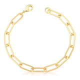 Pulseira Banhada Ouro 18k Semi Joia Caixa Veludo Presente