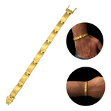 Pulseira Bracelete De Moedas Antiga Banhada A Ouro 18k - 9mm