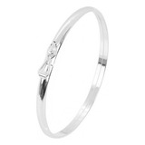 Pulseira Bracelete Redondo Prata 925 Feminino