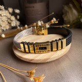 Pulseira Bvlgari Masculina Ouro Amarelo Branco Bem Moderna