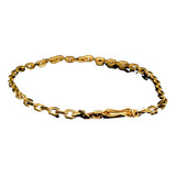 Pulseira Cadeado 2mm Masculina Fecho Bomba Banhada A Ouro