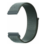 Pulseira Compatível Amazfit Gts 2 Mini A2018 Nylon Velcro Cor Cinza Tempestade