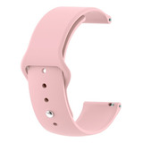 Pulseira Compatível C/ Amazfit Bip U Pro A2008 Silicone 20m Cor Rosa Largura 20 Mm