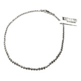Pulseira Corrente De Prata 925 Pura Masculina Resistente Comprimento 24 Cm Diâmetro 6.5 Cm