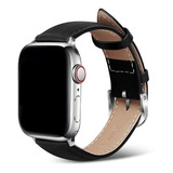 Pulseira Couro Genuíno Social P/ Apple Watch 49mm 45/44/42mm