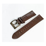 Pulseira Couro Marrom Mont Blanc 22mm