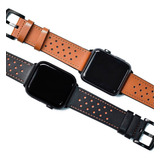 Pulseira Couro Para Apple Watch 45mm 44mm 42mm 1 - 7 Premium